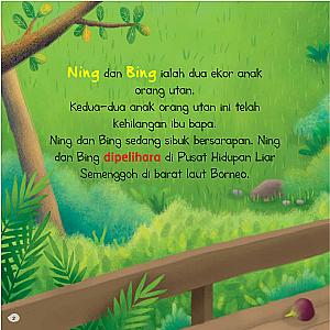 KISAH DUNIA HAIWAN - KISAH DUA ANAK ORANG UTAN