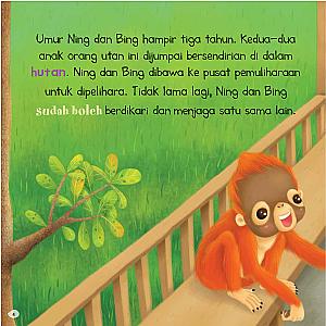 KISAH DUNIA HAIWAN - KISAH DUA ANAK ORANG UTAN