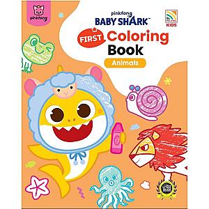 Baby Shark First Coloring Book Animals